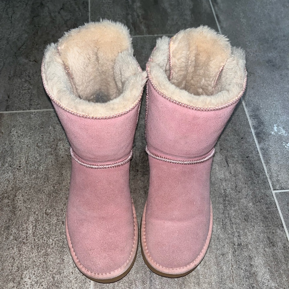 Pink Suede Women's Boots